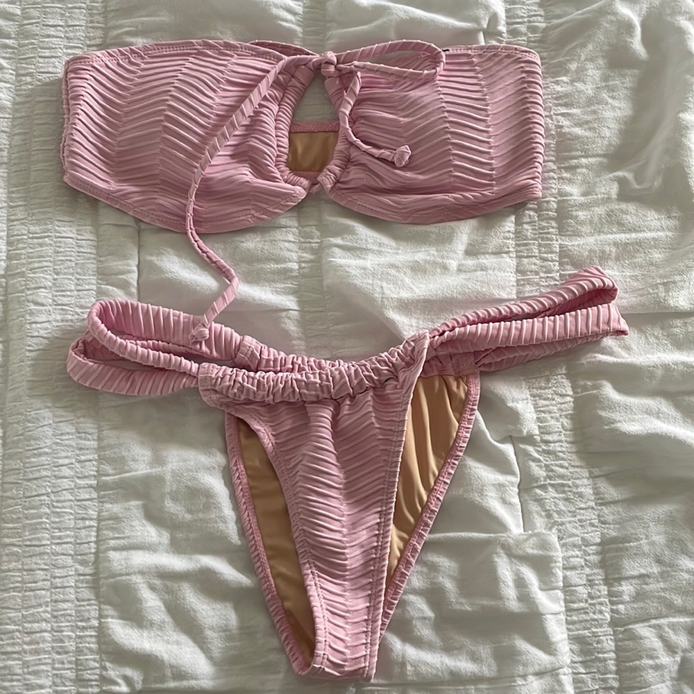 Pink 2 Piece Bathing Suit